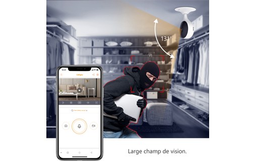 IMOU Cue 2 - Caméra IP Wi-Fi 1080p avec sirène