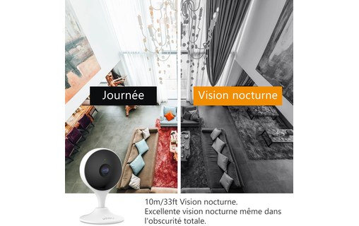 IMOU Cue 2 - Caméra IP Wi-Fi 1080p avec sirène