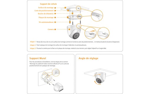 IMOU PoE Turret - Caméra IP dome Ethernet (RJ45) 1080p