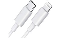 DLH CABLE USB-C VERS APPLE LIGHTNING CERTIFIE MFI 1M 3.25A 65W MAX BLANC