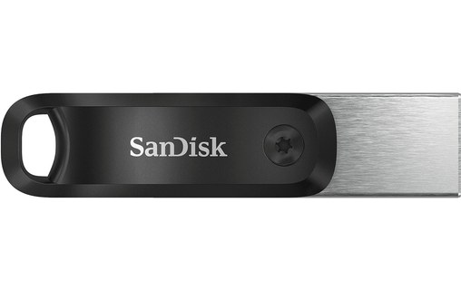 Clé Lightning et USB-A SanDisk iXpand 64 Go - Argent, Noir - USB 3.2