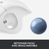 Souris sans fil Logitech ERGO M575 - Blanche - Ergonomique, Trackball