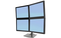Ergotron DS Series DS100 Quad Monitor Desk Stand 61 cm (24") Noir