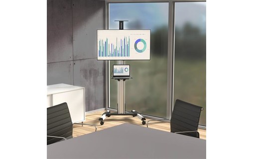 StarTech.com Chariot TV pour écran de 32" à 75" - Réglage de la hauteur sans eff