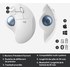 Souris sans fil Logitech ERGO M575 - Blanche - Ergonomique, Trackball