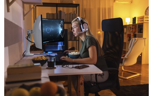 Ergotron HX Series 45-647-224 support d'écran plat pour bureau 124,5 cm (49") Pi