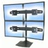 Ergotron DS Series DS100 Quad Monitor Desk Stand 61 cm (24") Noir
