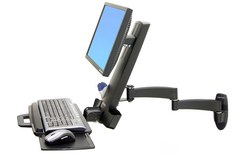 Ergotron 200 Series Combo Arm 61 cm (24") Noir