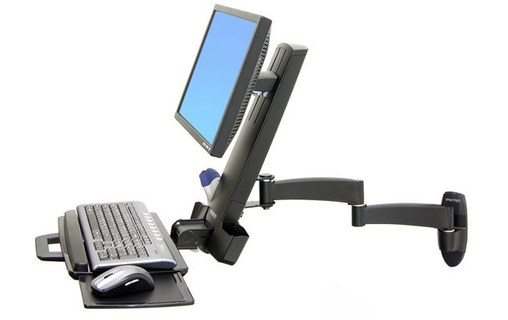 Ergotron 200 Series Combo Arm 61 cm (24") Noir