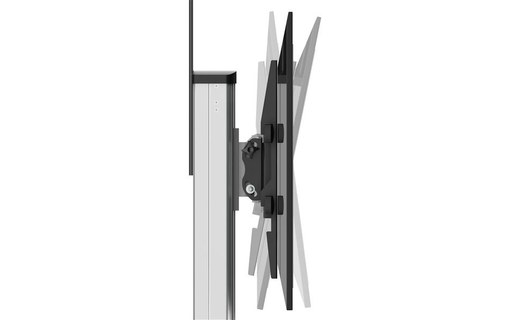 StarTech.com Chariot TV pour écran de 32" à 75" - Réglage de la hauteur sans eff