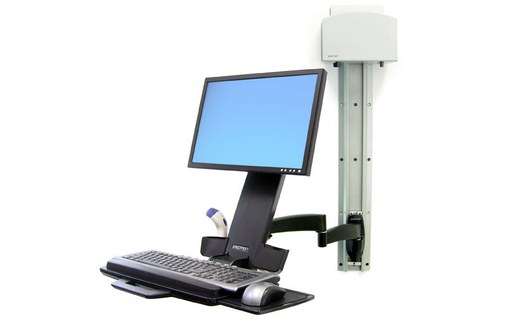 Ergotron 200 Series Combo Arm 61 cm (24") Noir