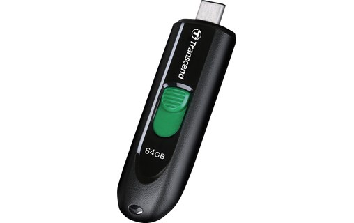 Clé USB-C Transcend JetFlash 790C 64 Go - Noir
