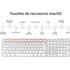 Novodio Touch Keyboard Evo - Clavier Mac USB AZERTY (Aluminium)