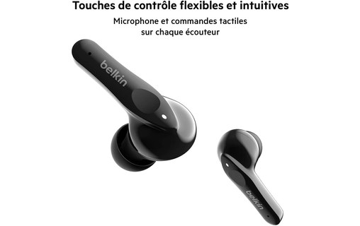 Écouteurs sport Belkin SoundForm Move, Noir - Bluetooth