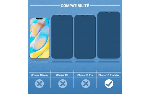 Novodio Premium 9H Glass iPhone 14 Plus/13 Pro Max - Verre trempé écran intégral