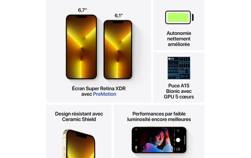 Apple iPhone 13 Pro Max 128 Go Or