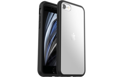 OtterBox React Series pour Apple iPhone SE (2nd gen)/8/7, transparente/noir