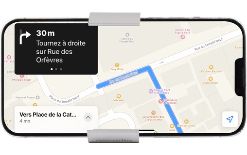 Novodio support vélo aluminium pour iPhone & smartphone