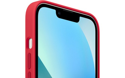 Coque pour iPhone 13 silicone magnétique (comp MagSafe) Rouge Novodio