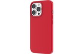 Coque pour iPhone 13 Pro silicone magnétique (comp MagSafe) Rouge Novodio