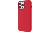 Coque iPhone 13 Pro Max silicone magnétique (comp MagSafe) Rouge Novodio