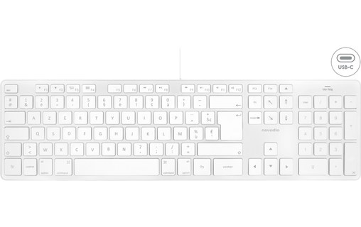 Kit clavier et souris USB-C pour Mac - Argent - Novodio
