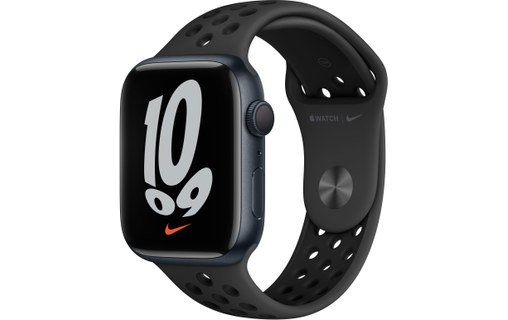 Apple Watch Nike Series 7 45 mm OLED Noir GPS (satellite)