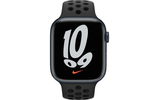 Apple Watch Nike Series 7 45 mm OLED Noir GPS (satellite)