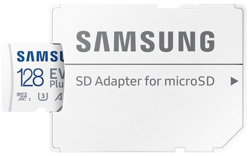 Carte microSDXC Samsung EVO Plus 128 Go avec adaptateur SD, UHS-I, V30