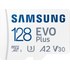 Carte microSDXC Samsung EVO Plus 128 Go avec adaptateur SD, UHS-I, V30