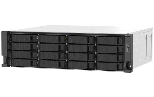 QNAP TS-1673AU-RP-16G serveur de stockage NAS Rack (3 U) Ethernet/LAN Noir, Gris