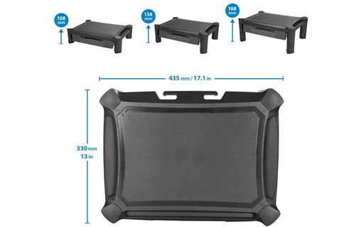 StarTech.com Rehausseur d'écran avec tiroir - Hauteur réglable