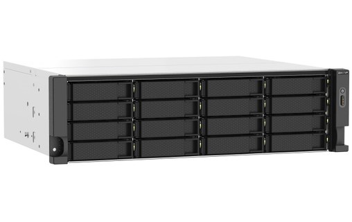 QNAP TS-1673AU-RP-16G serveur de stockage NAS Rack (3 U) Ethernet/LAN Noir, Gris