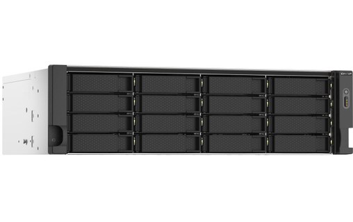 QNAP TS-1673AU-RP-16G serveur de stockage NAS Rack (3 U) Ethernet/LAN Noir, Gris