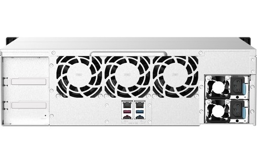 QNAP TS-1673AU-RP-16G serveur de stockage NAS Rack (3 U) Ethernet/LAN Noir, Gris