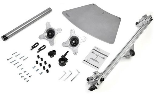 StarTech.com Bras pour écran PC double affichage à fixation horizontale - Alumin