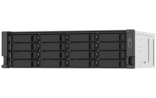 QNAP TS-1673AU-RP-16G serveur de stockage NAS Rack (3 U) Ethernet/LAN Noir, Gris