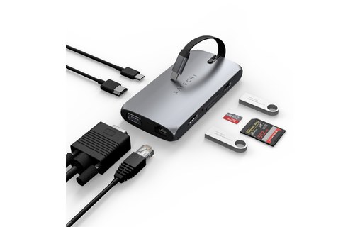 Satechi USB-C On-the-Go Multiport Adapter - Station d'accueil USB-C compacte