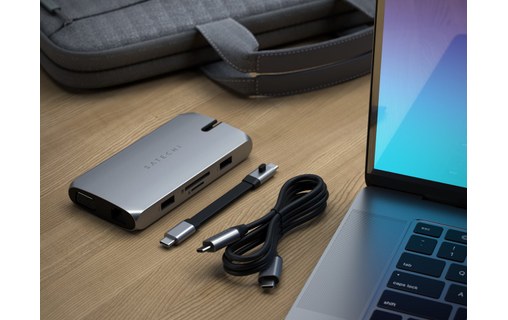 Satechi USB-C On-the-Go Multiport Adapter - Station d'accueil USB-C compacte