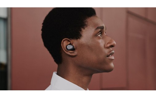 Écouteurs sans fil KEF Mu3 à réduction de bruit, Argent - Bluetooth