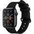 Bracelet Silicone pour Apple Watch 42/44/45 mm - Native Union Curve Strap - Noir
