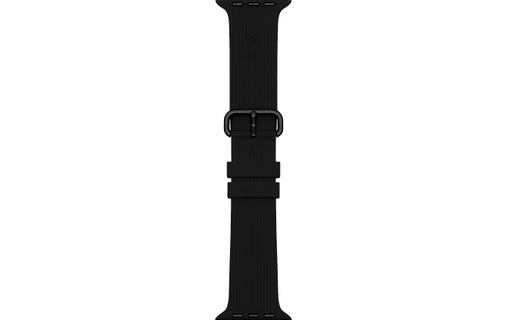 Bracelet Silicone pour Apple Watch 42/44/45 mm - Native Union Curve Strap - Noir