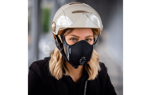 R-PUR Nano Sport Noir - Masque anti-pollution FFP3