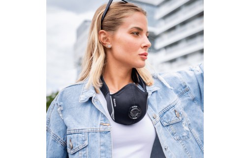 R-PUR Nano Sport Noir - Masque anti-pollution FFP3