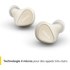 Écouteurs sans fil Jabra Elite 3 à réduction de bruit, Beige - Bluetooth