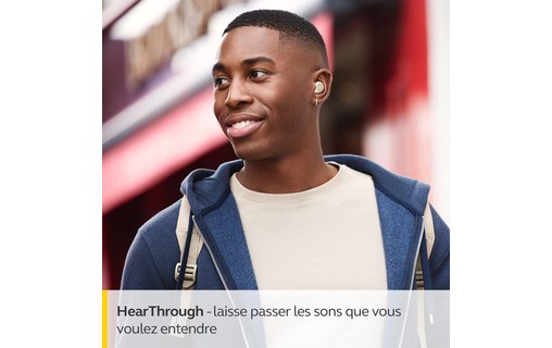 Écouteurs sans fil Jabra Elite 3 à réduction de bruit, Beige - Bluetooth