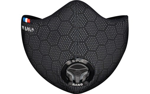 R-PUR Nano Light Noir - Masque anti-pollution FFP3 réfléchissant