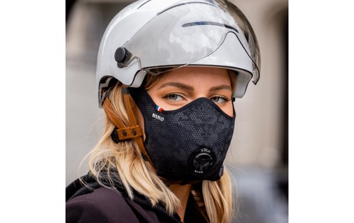 R-PUR Nano Light Noir - Masque anti-pollution FFP3 réfléchissant