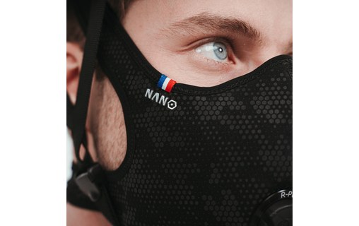 R-PUR Nano Light Noir - Masque anti-pollution FFP3 réfléchissant