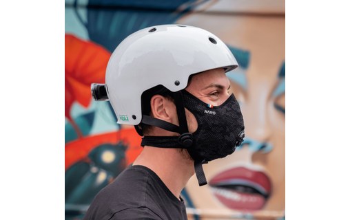 R-PUR Nano Light Noir - Masque anti-pollution FFP3 réfléchissant